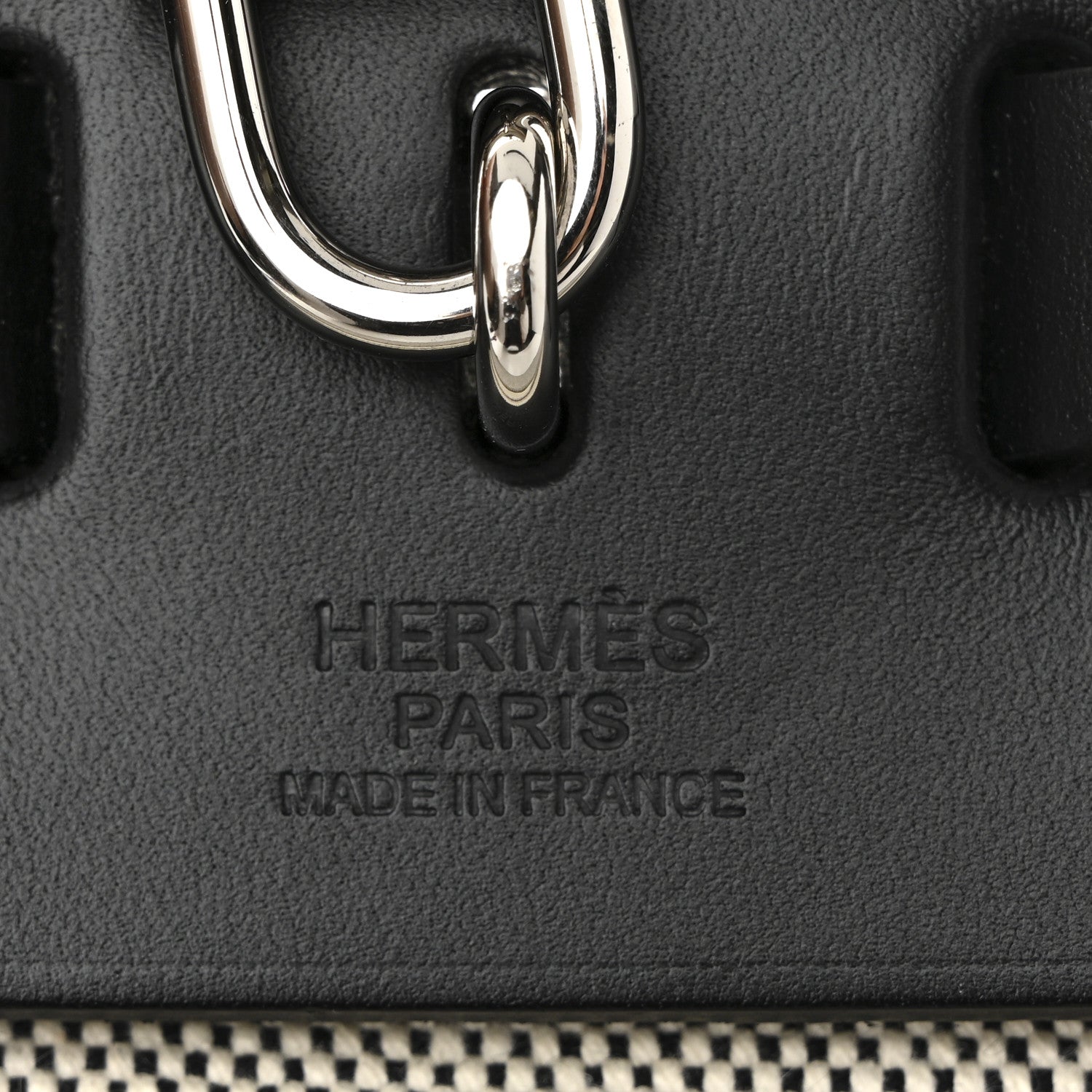 Hermes Vache Hunter Toile H Pegase Pop Herbag Zip Retourne 31 PM Bleu Indigo Ecru Black 7 of 11