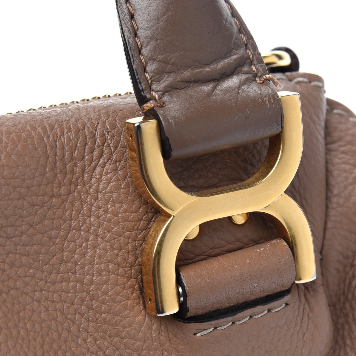 Calfskin Medium Marcie Satchel Nut