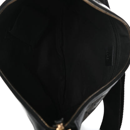 Gucci Crystal Monogram Medium Half Moon Hobo Black 5 of 9