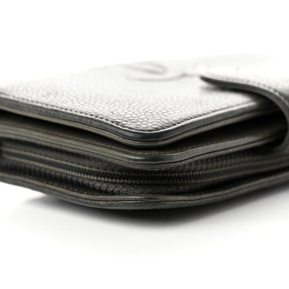 Chanel Caviar Timeless CC Zipped Pocket Wallet Grey 10 of 11