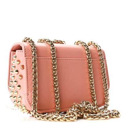 Christian Louboutin Calfskin Spikes Mini Sweety Charity NV Crossbody Bag Ronsard 3 of 9