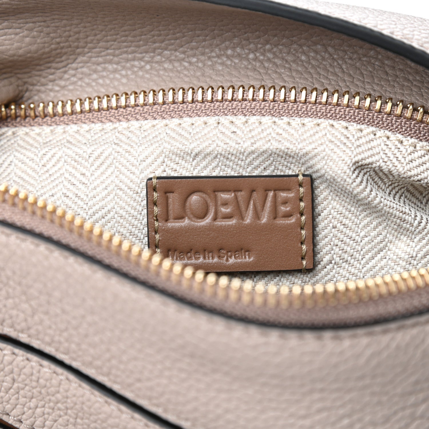 Loewe Grained Calfskin Small Puzzle Bag Sand Mink 6 of 8