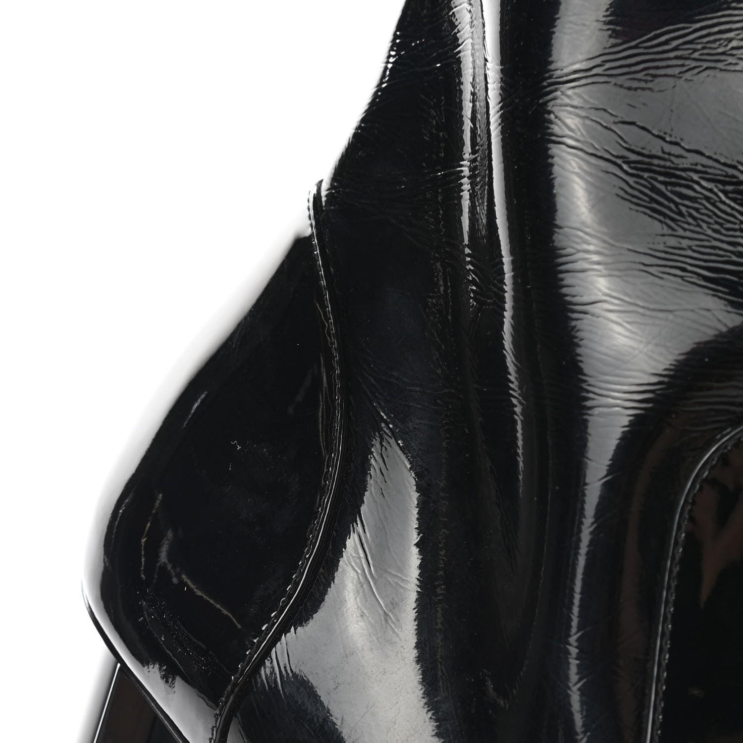 Louis Vuitton Patent Uniformes Silhouette Ankle Boots 38.5 Black 10 of 12
