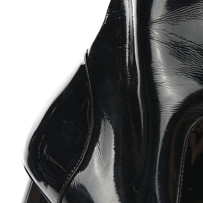 Louis Vuitton Patent Uniformes Silhouette Ankle Boots 38.5 Black 10 of 12