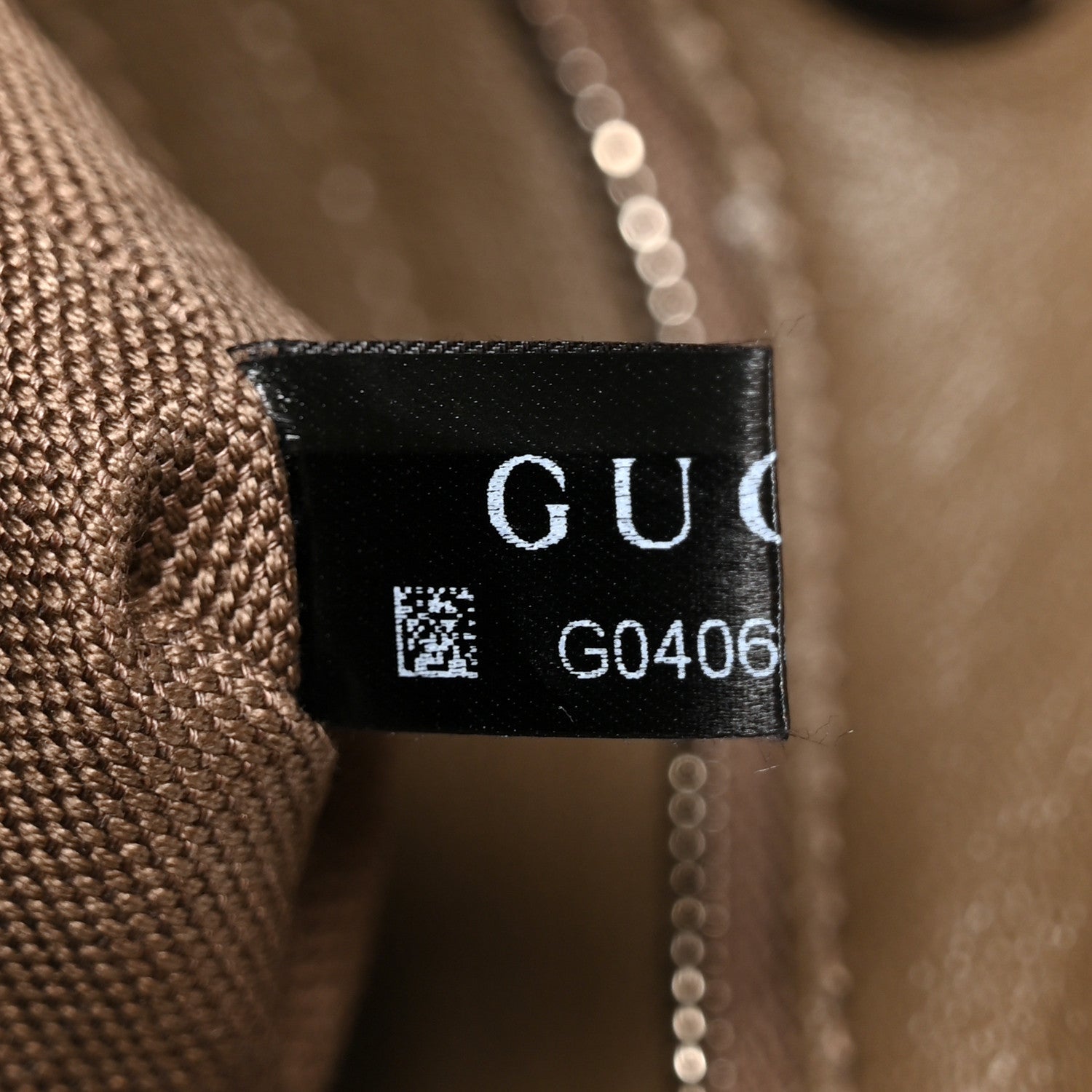 Gucci Sakai Be Green Calfskin Diagonal Stitched Small Blondie Tote Craclet Brown 8 of 11