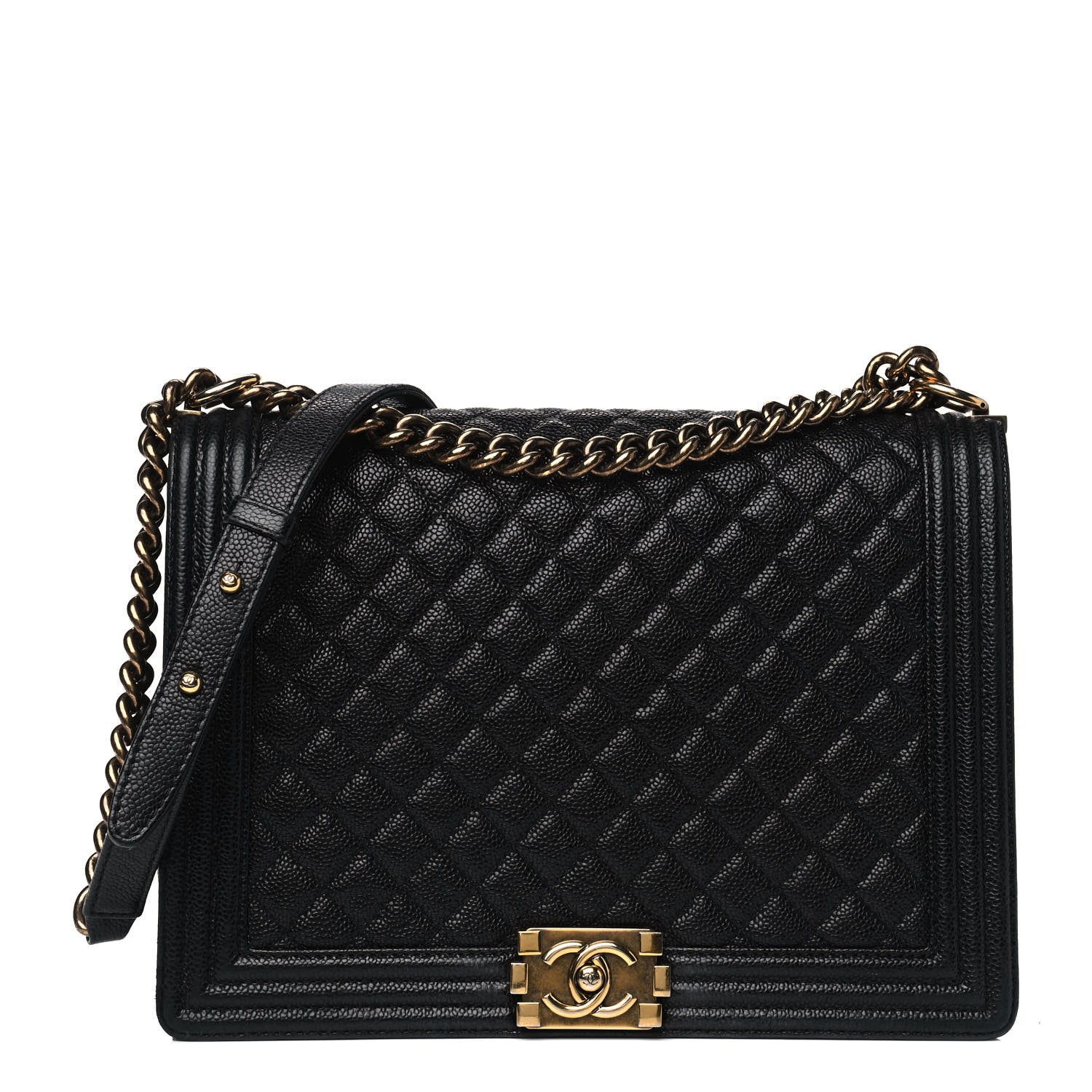 Chanel Caviar Quilted Large Boy Flap Black 1 of 10