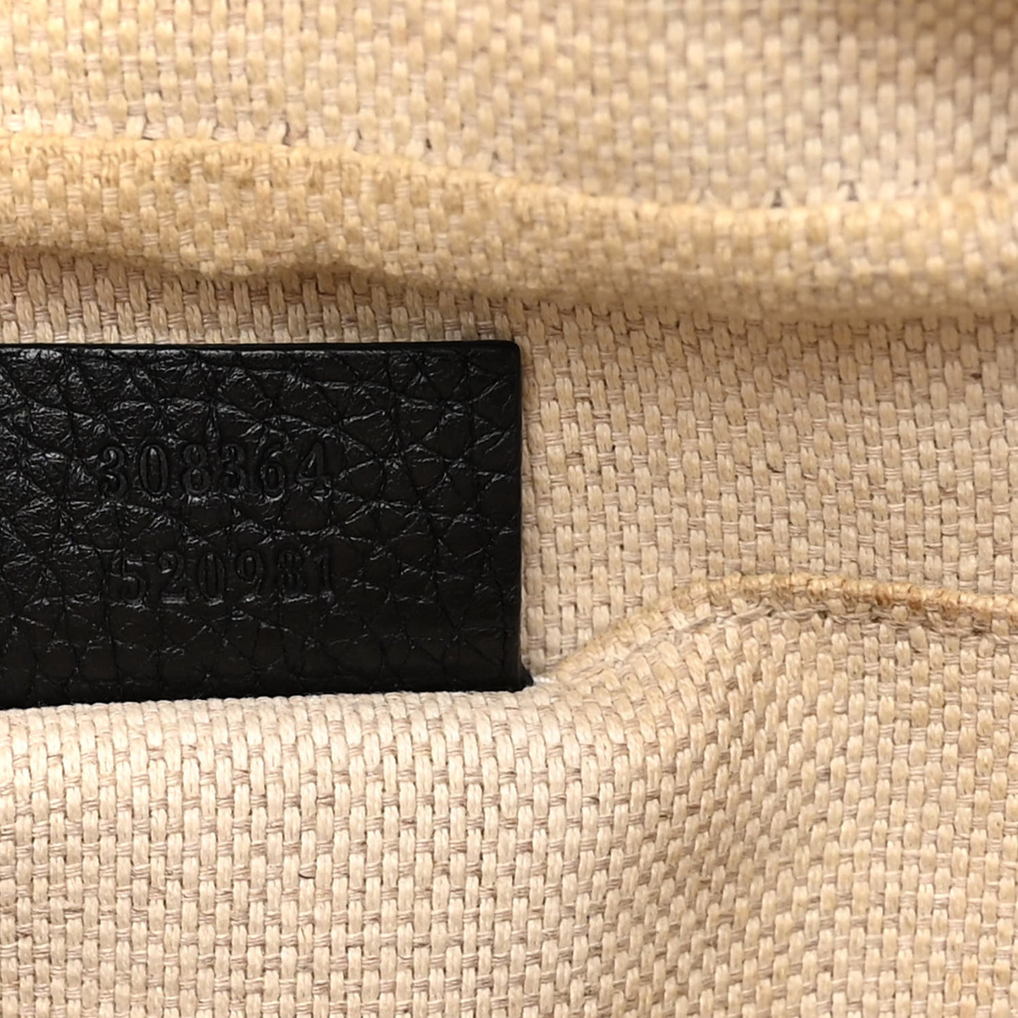 Pebbled Calfskin Small Soho Disco Bag Black
