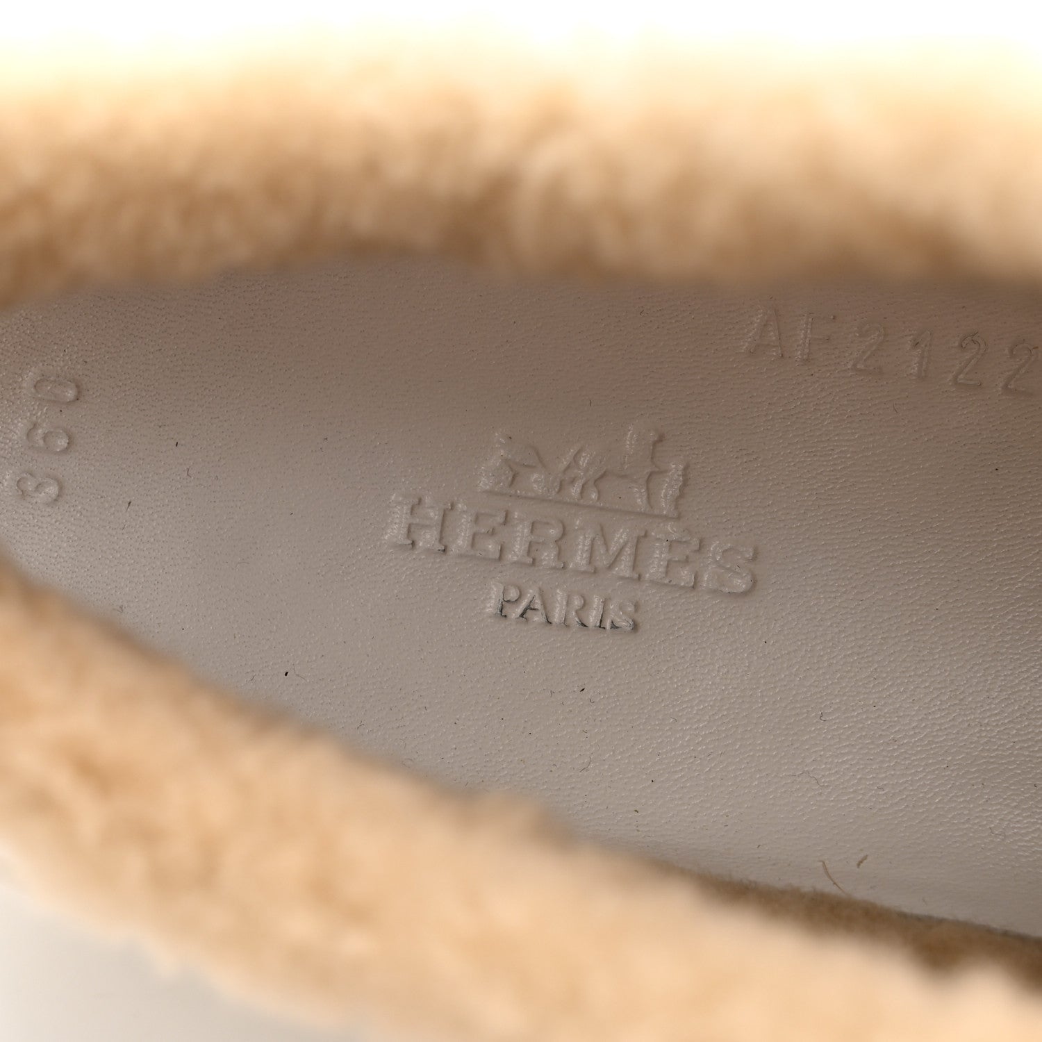Hermes Calfskin Woolskin Dare Sneakers 36 White Ecru 8 of 9