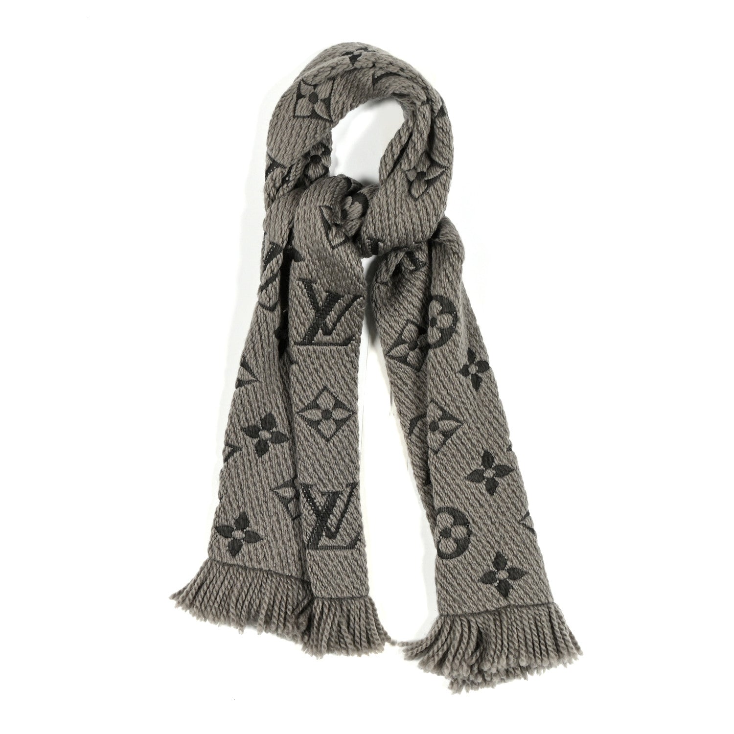 Louis Vuitton Wool Silk Logomania Scarf Verone 1 of 4