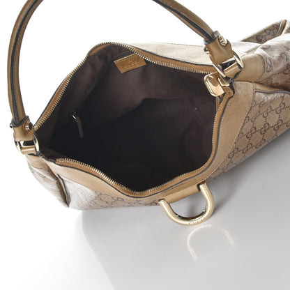 Gucci Crystal Monogram Large D Gold Hobo Gold 5 of 18