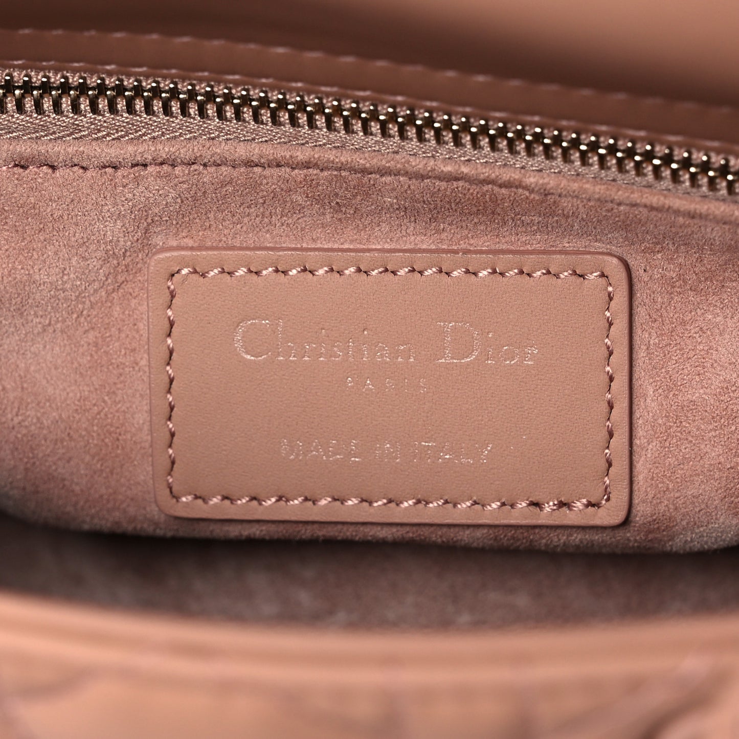Ultra Matte Calfskin Cannage Mini Lady Dior Light Beige