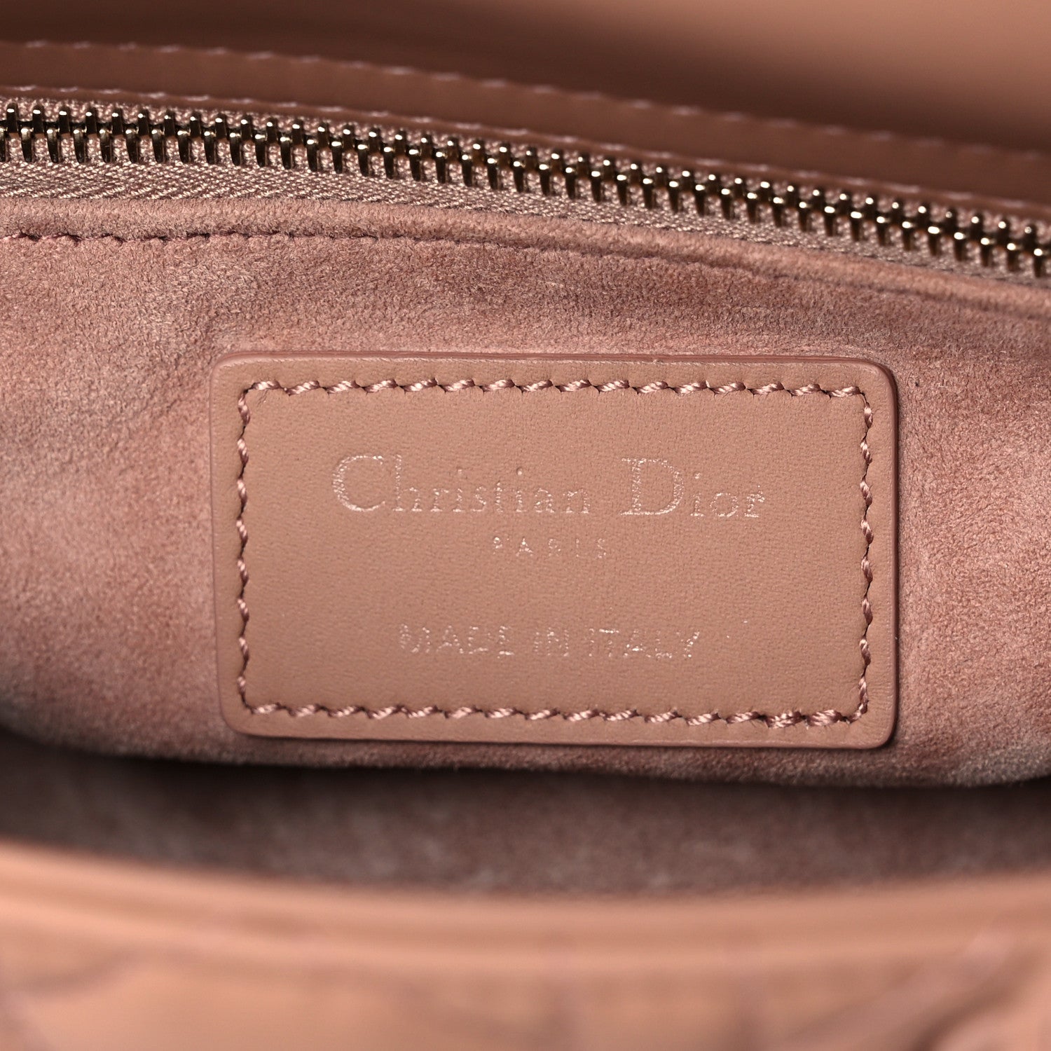 Christian Dior Ultra Matte Calfskin Cannage Mini Lady Dior Light Beige 5 of 11