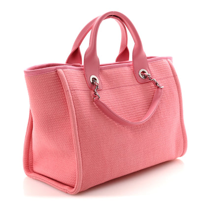 Chanel Mixed Fibers Small Deauville Tote Pink 4 of 11