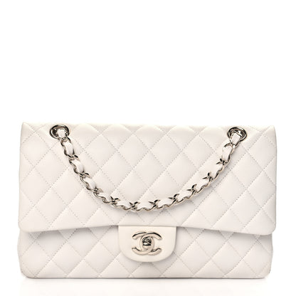Chanel Caviar Quilted Medium Double Flap White 1 of 12