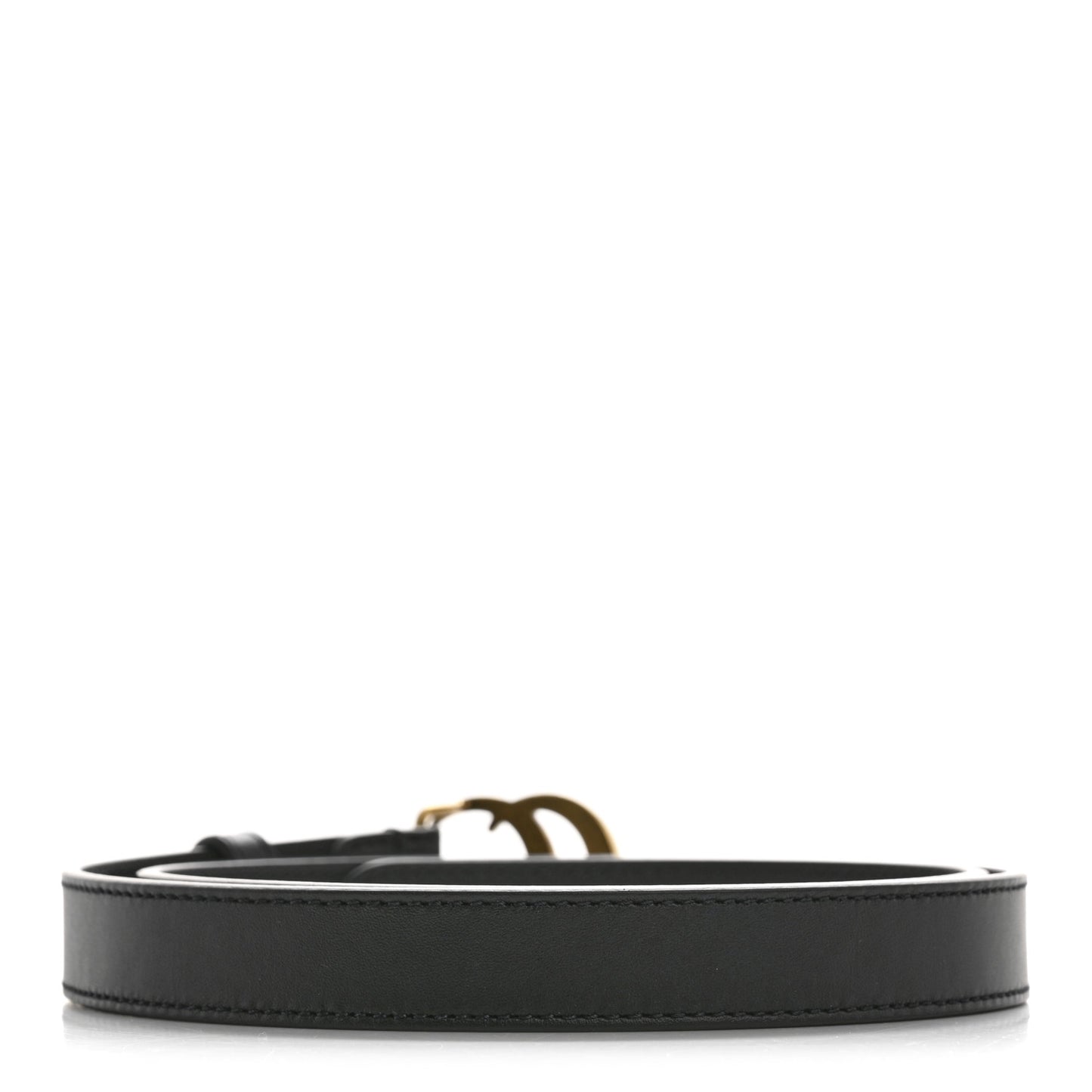 Calfskin Double G 20mm Belt 75 30 Black