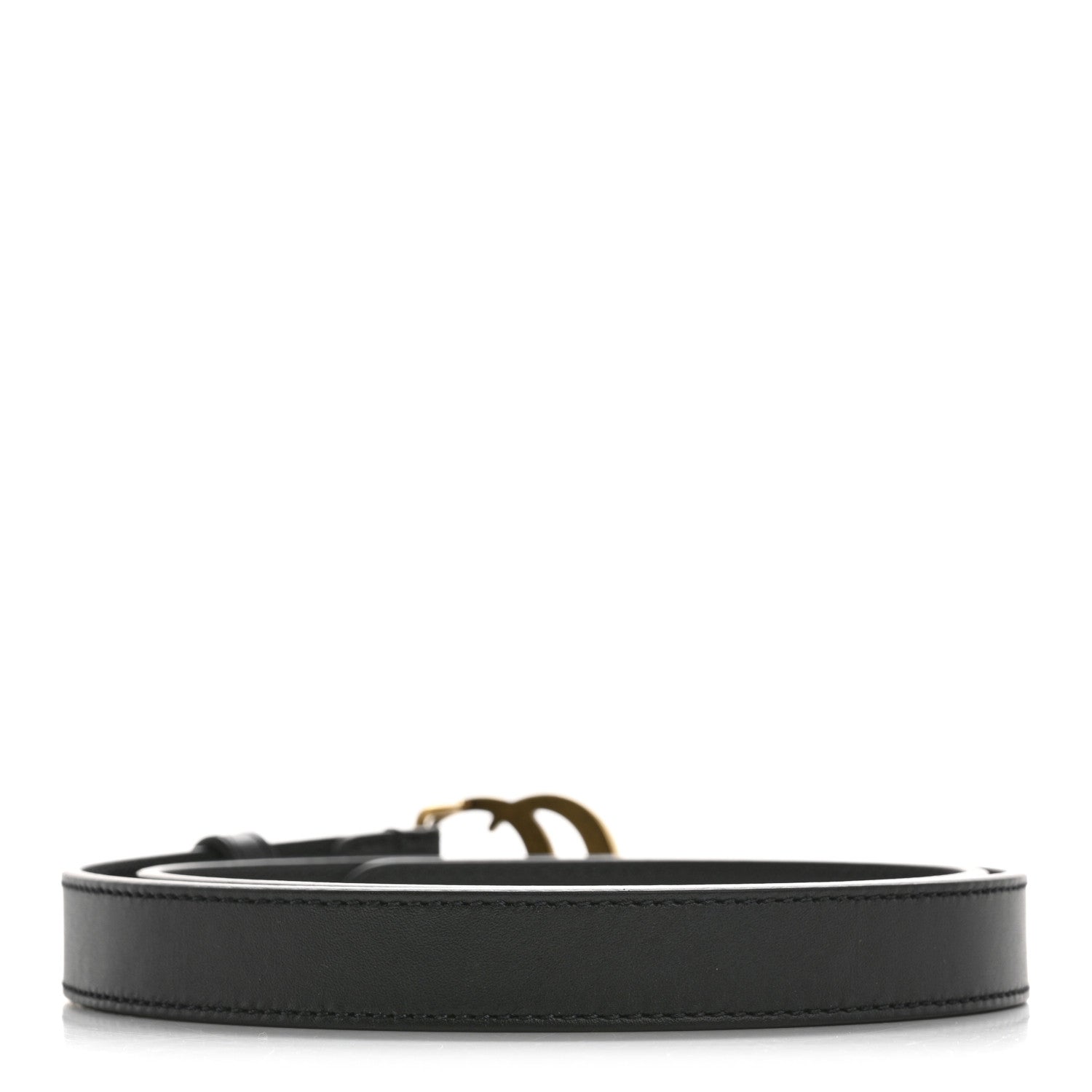 Gucci Calfskin Double G 20mm Belt 75 30 Black 2 of 8