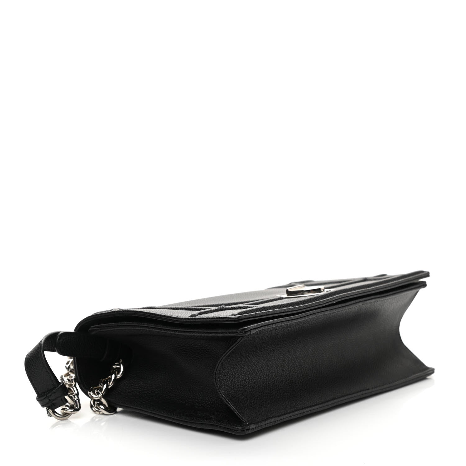 Christian Dior Grained Calfskin Medium Diorama Flap Bag Black 4 of 9