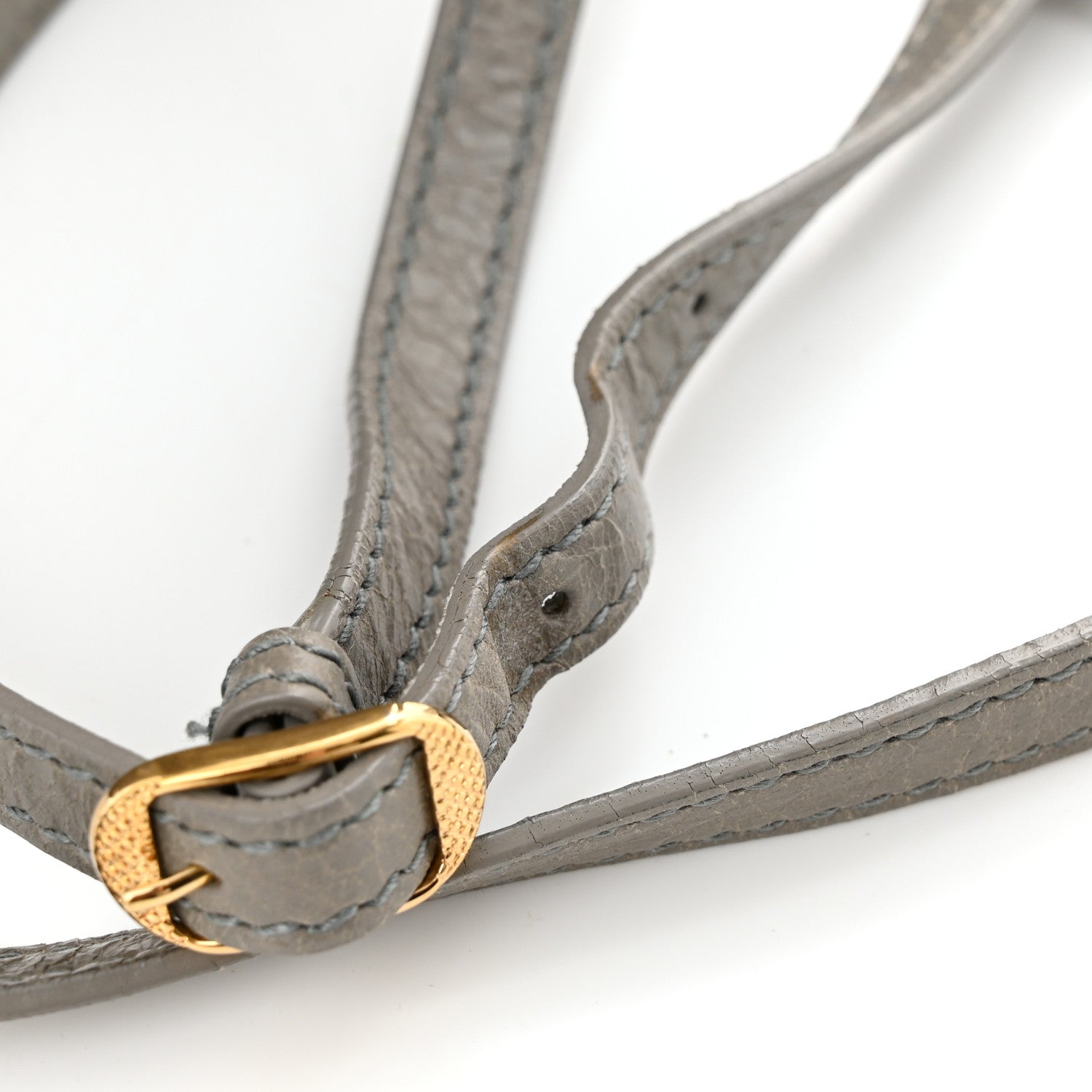 Balenciaga Agneau Giant 12 Gold Hardware Flat Crossbody Gris Pyrite 11 of 16