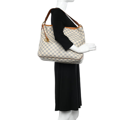 Louis Vuitton Damier Azur Delightful MM Pink 2 of 14