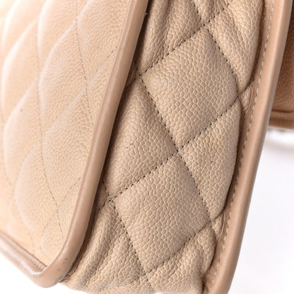 Chanel Caviar Quilted Large French Riviera Flap Beige 16 of 18
