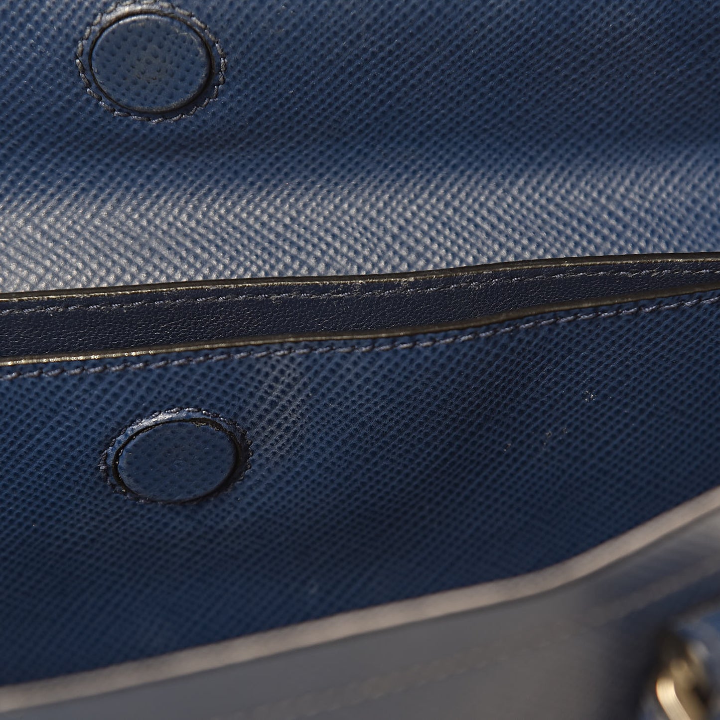 Saffiano Cuir Medium Double Handle Tote Bluette