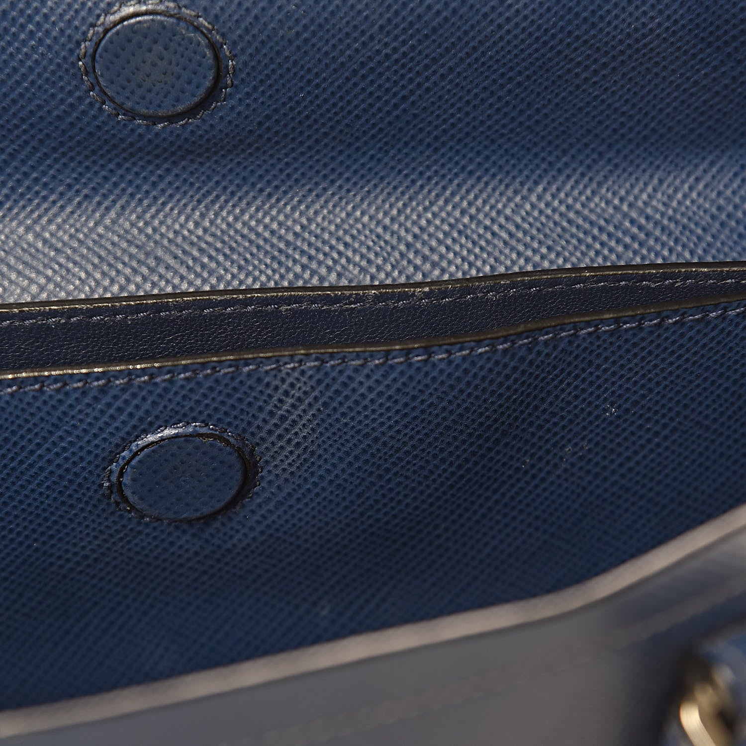 Prada Saffiano Cuir Medium Double Handle Tote Bluette 11 of 28