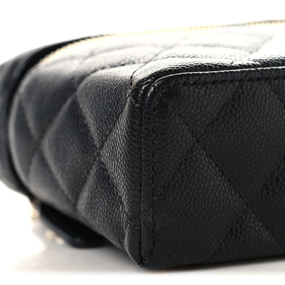 Chanel Caviar Quilted Top Handle Slim Vanity With Chain Black 9 of 11