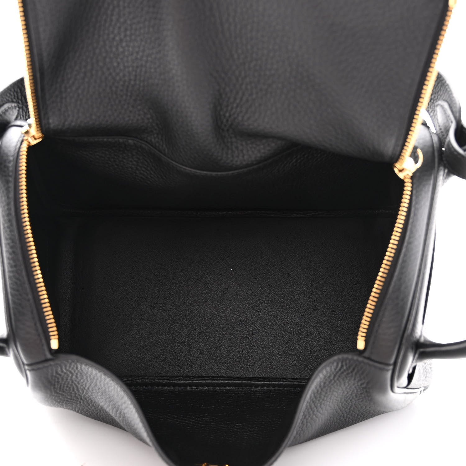 Hermes Taurillon Clemence Lindy 30 Black 5 of 10