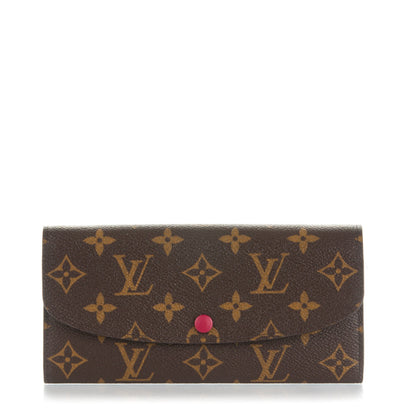 Louis Vuitton Monogram Emilie Wallet Fuchsia 1 of 7