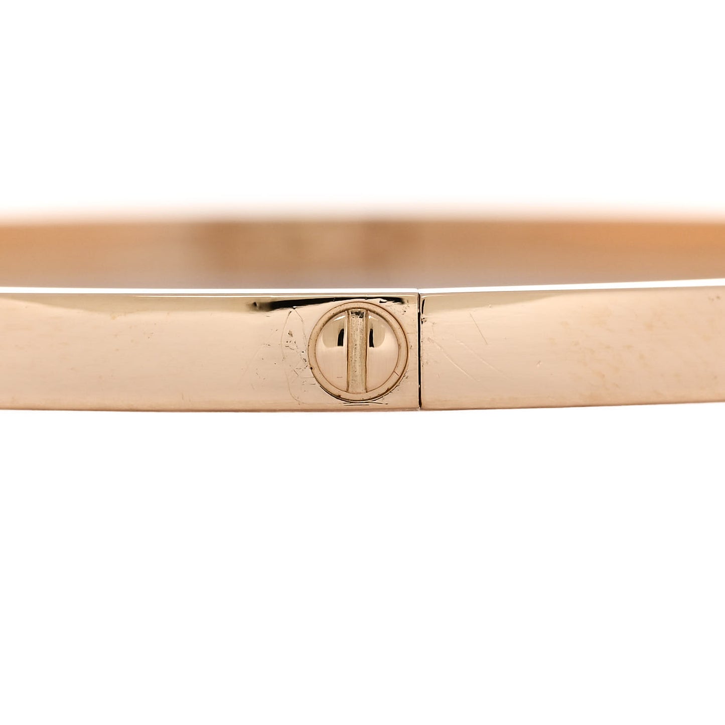 18K Yellow Gold 6 Diamond Small LOVE Bracelet 19