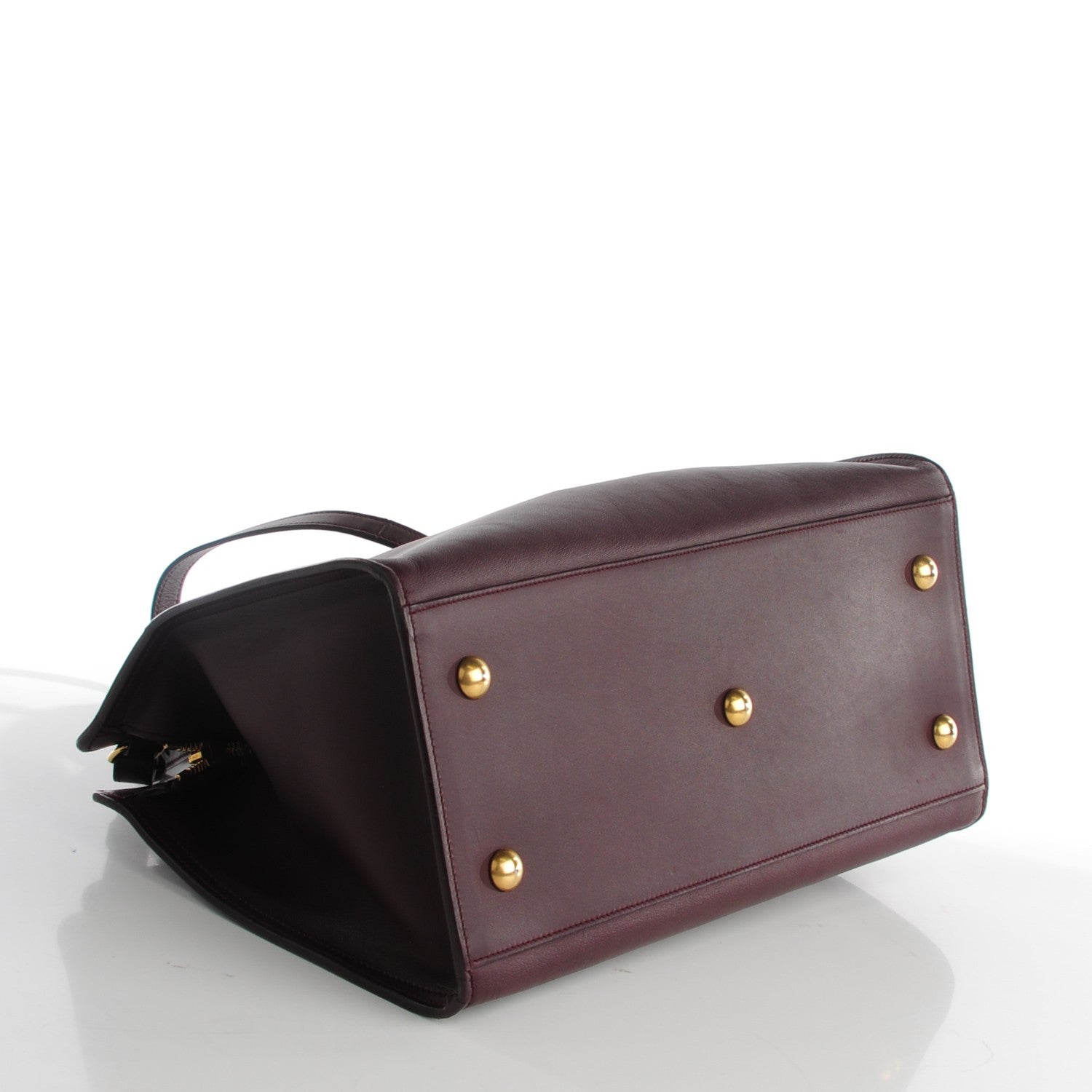 Saint Laurent Calfskin Small Classic Y Cabas Bordeaux 4 of 8