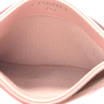 Chanel Aged Calfskin Quilted Gabrielle Card Holder Wallet Light Pink 5 of 8