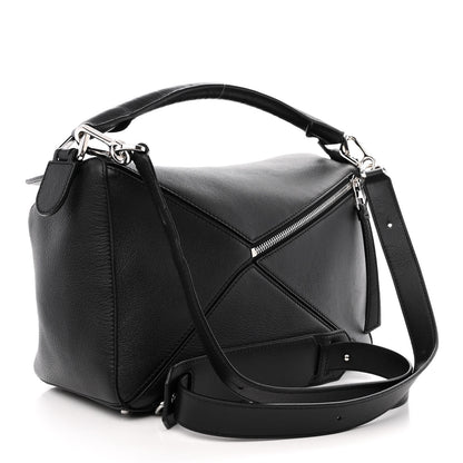 Loewe Calfskin Medium Puzzle Bag Black 3 of 12