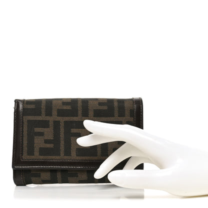 Fendi Zucca Compact Wallet Tobacco 2 of 9