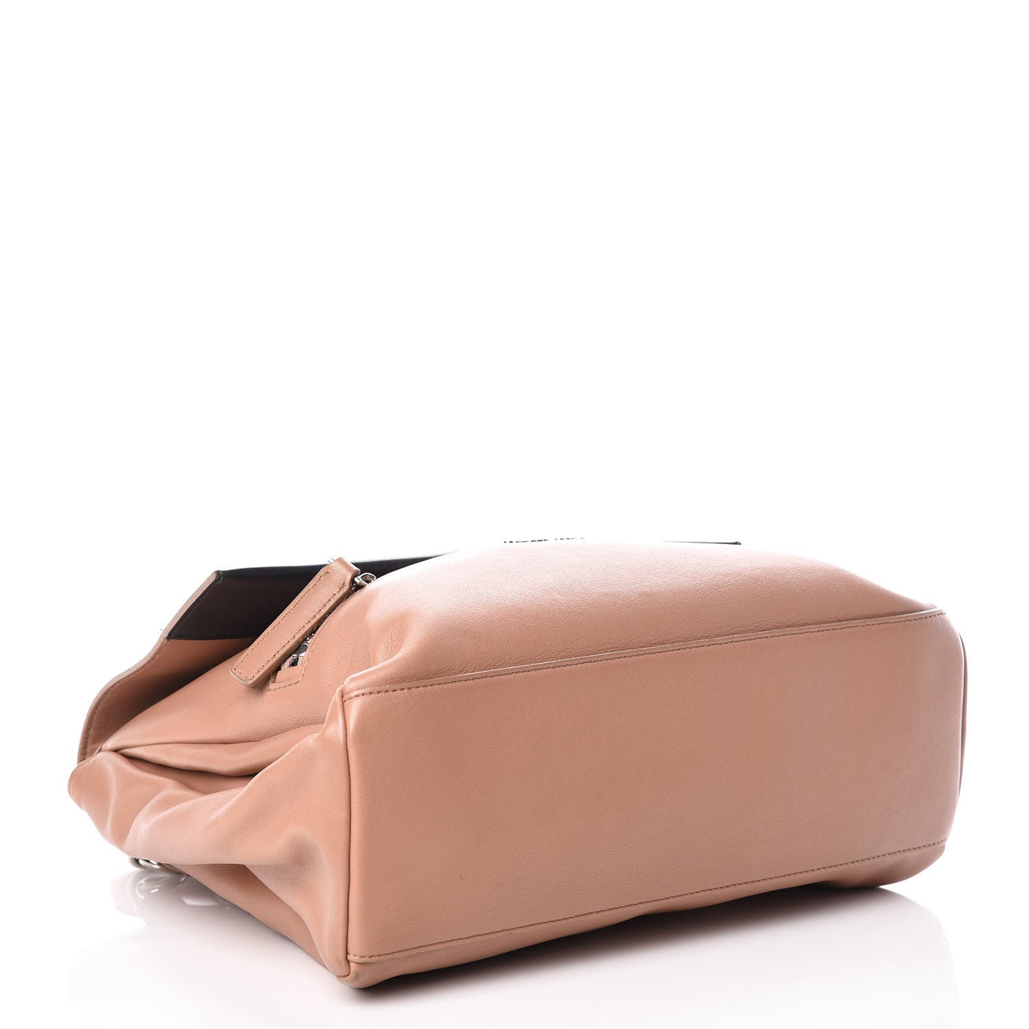 Calfskin Medium Bi-Color Pandora Pure Flap Bag Pink Black