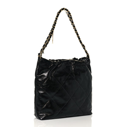 Chanel Shiny Calfskin Quilted Small Chanel 22 Black 4 of 15