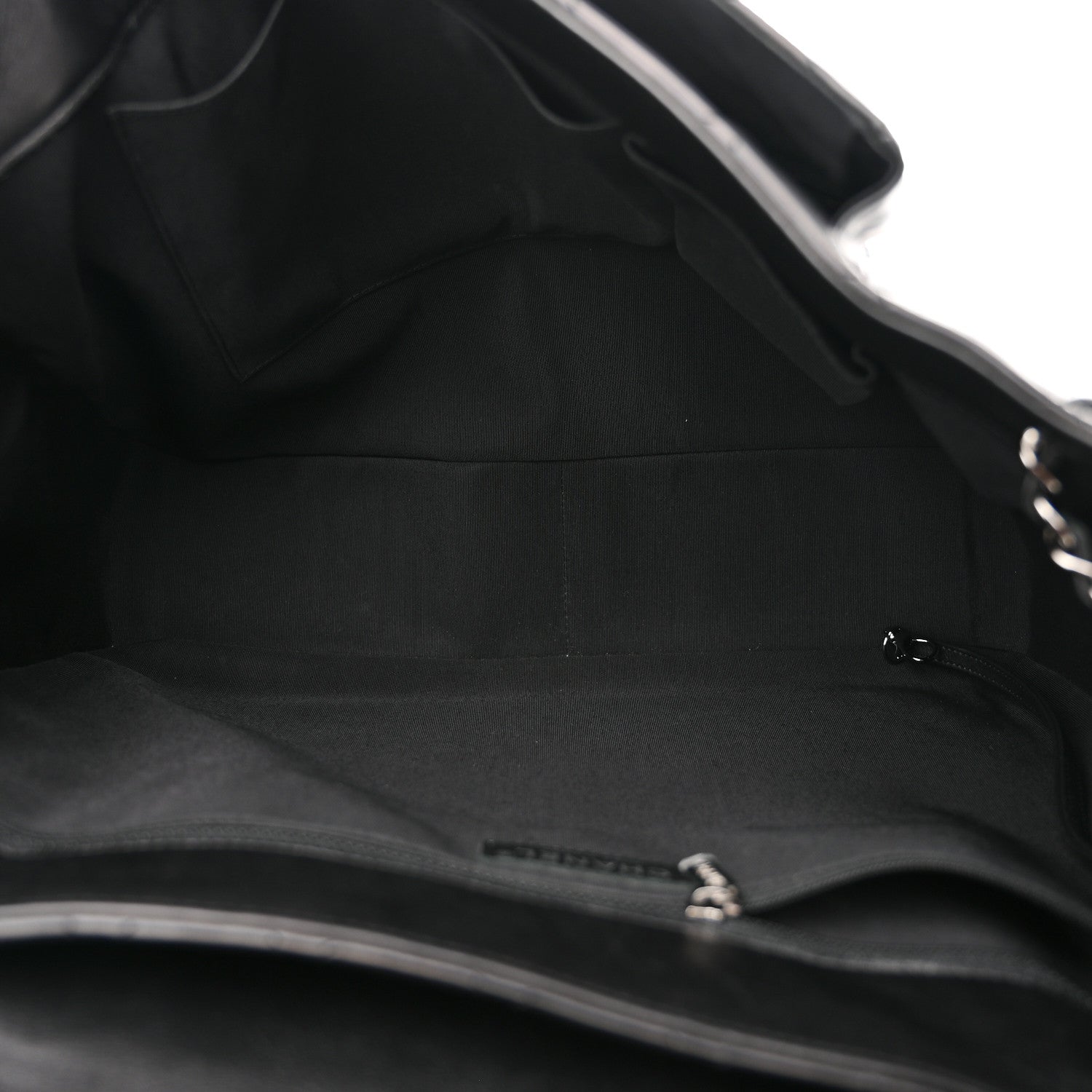 Chanel Lambskin Quilted Front Flap Tote Black 5 of 12