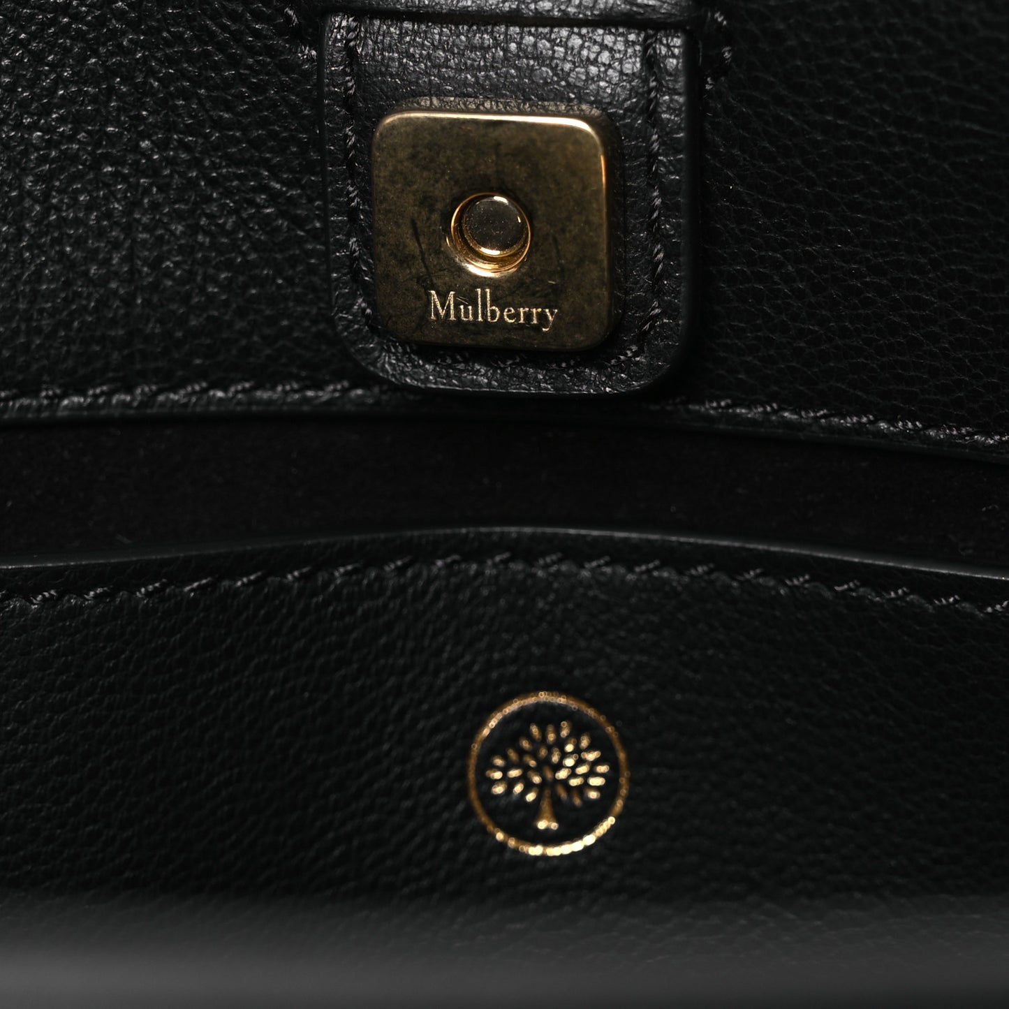 Smooth Calfskin Micro Iris Tote Black