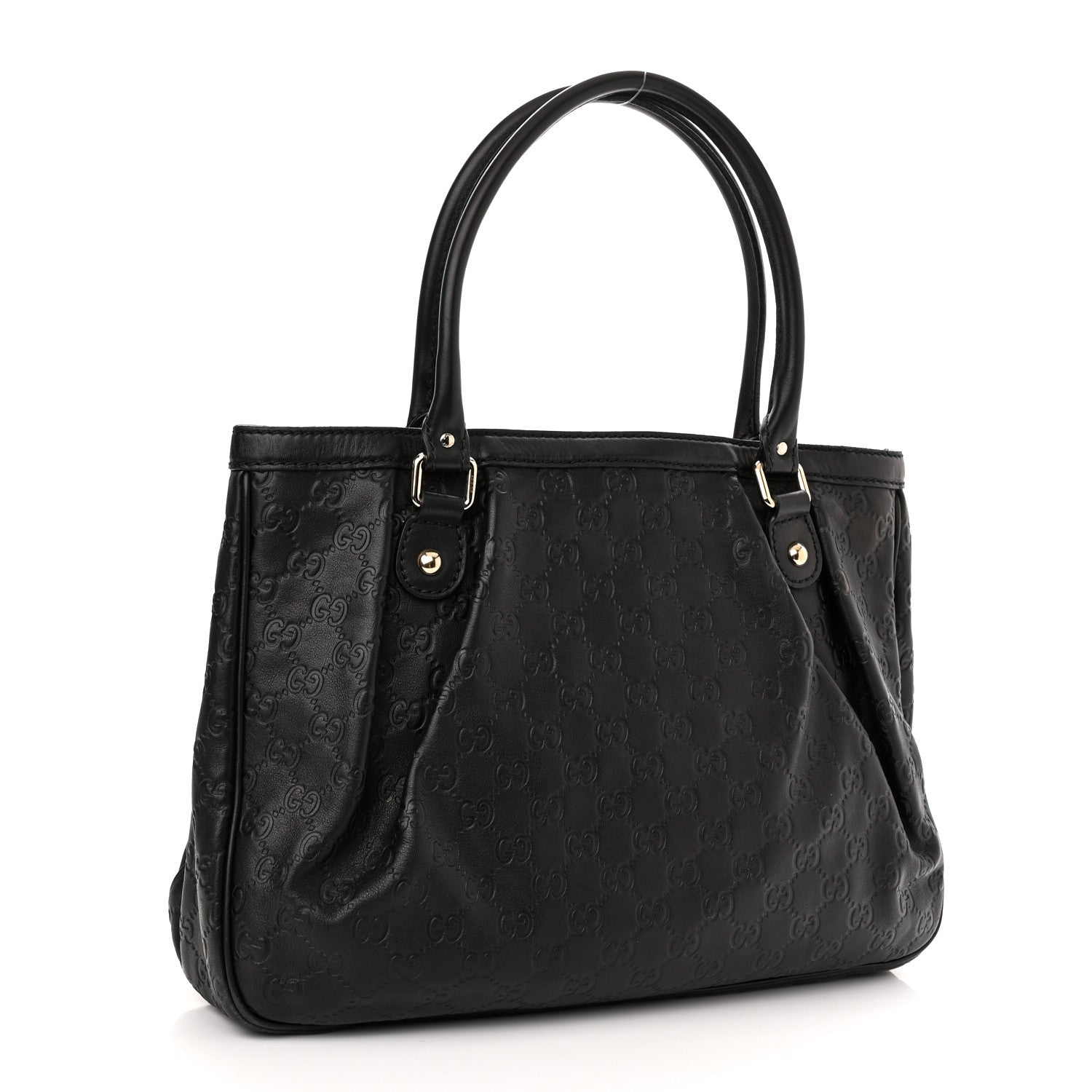 Gucci Guccissima Medium Sukey Top Handle Tote Black 3 of 14