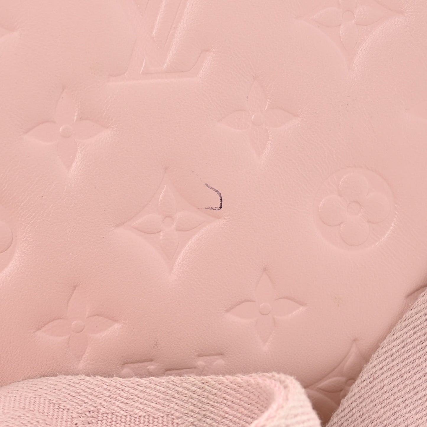 Lambskin Embossed Monogram Coussin PM Rose
