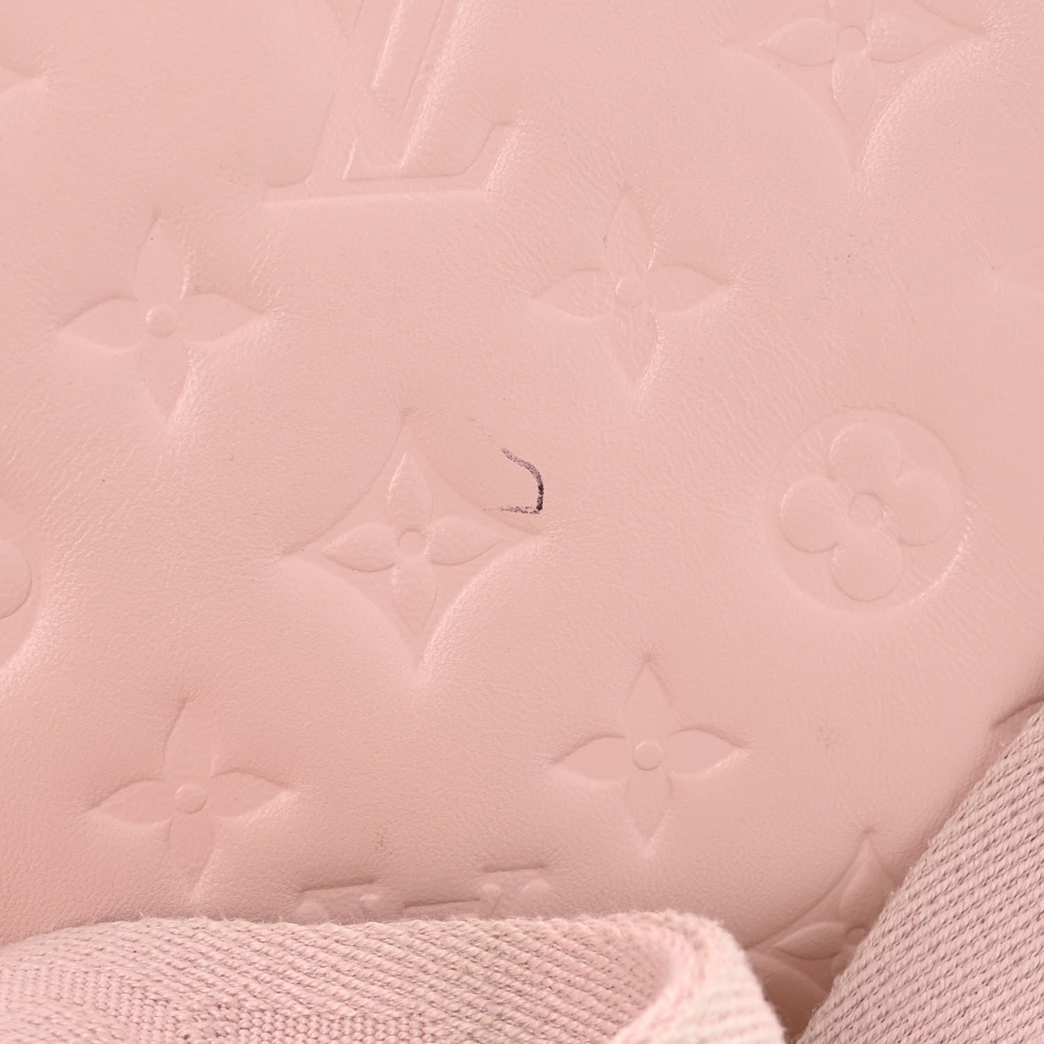Louis Vuitton Lambskin Embossed Monogram Coussin PM Rose 10 of 12