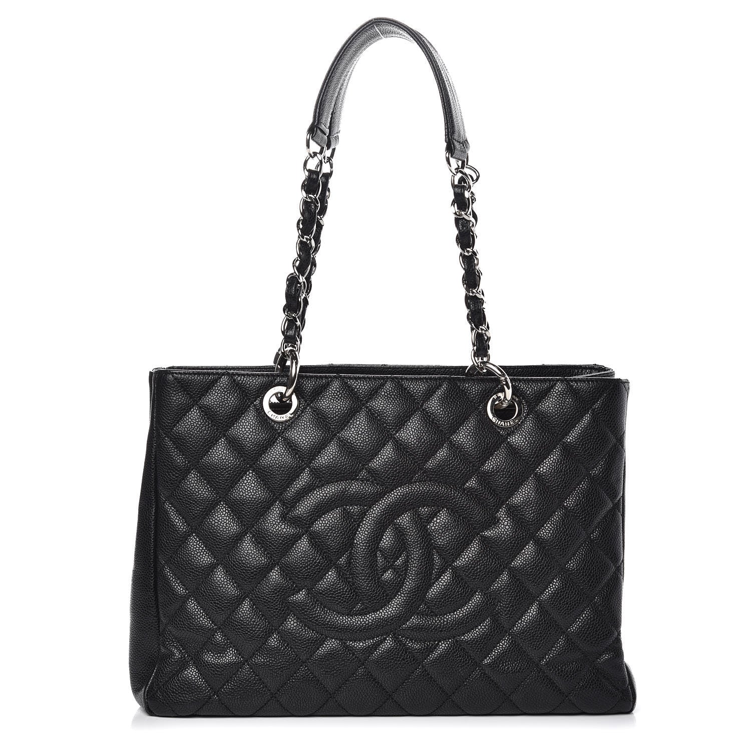 Chanel Caviar Quilted Grand Shopping Tote GST Black 1 of 14
