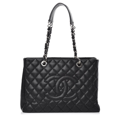 Chanel Caviar Quilted Grand Shopping Tote GST Black 1 of 14