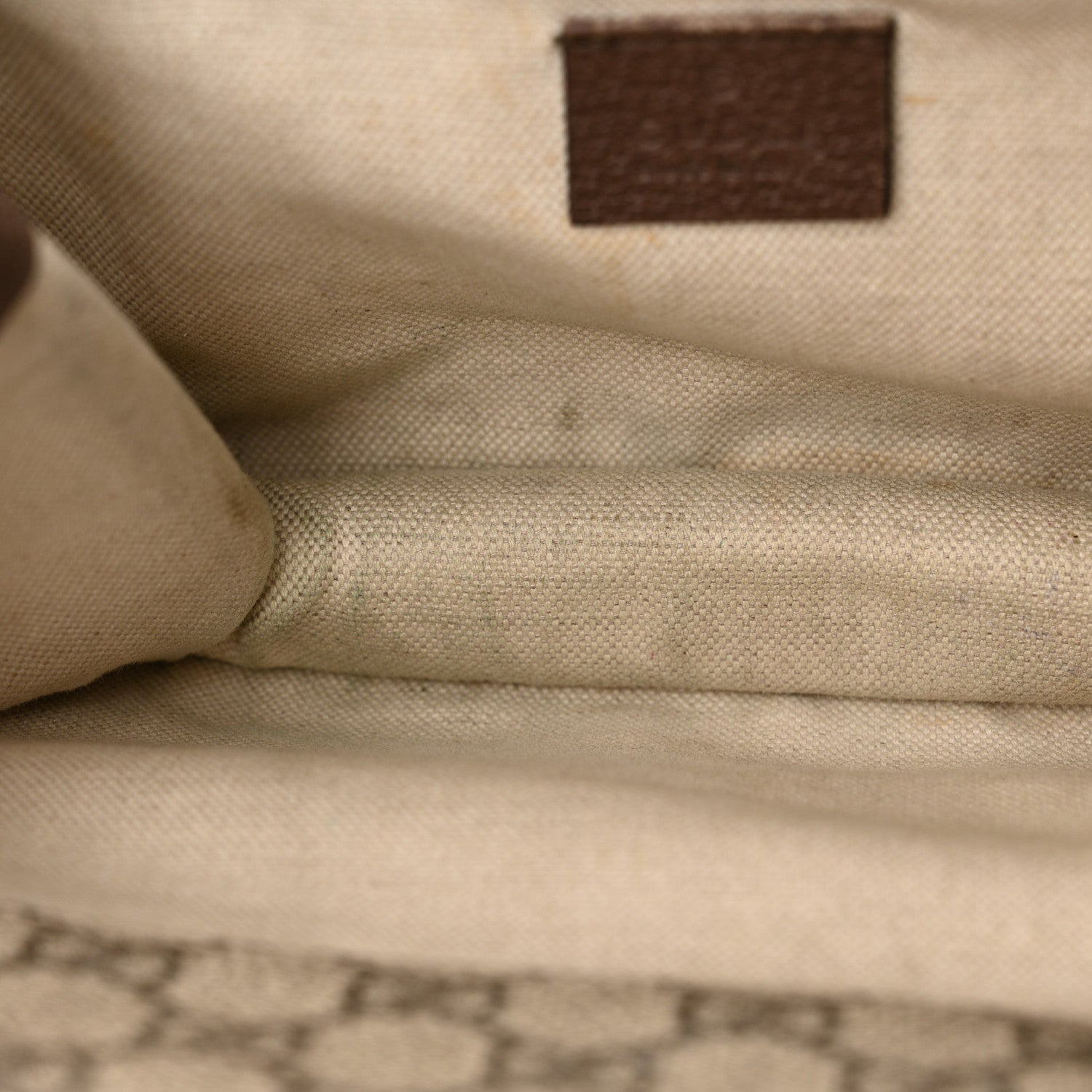 Gucci GG Supreme Monogram Web Small Neo Vintage Double Flap Messenger Bag Beige New Acero 11 of 14