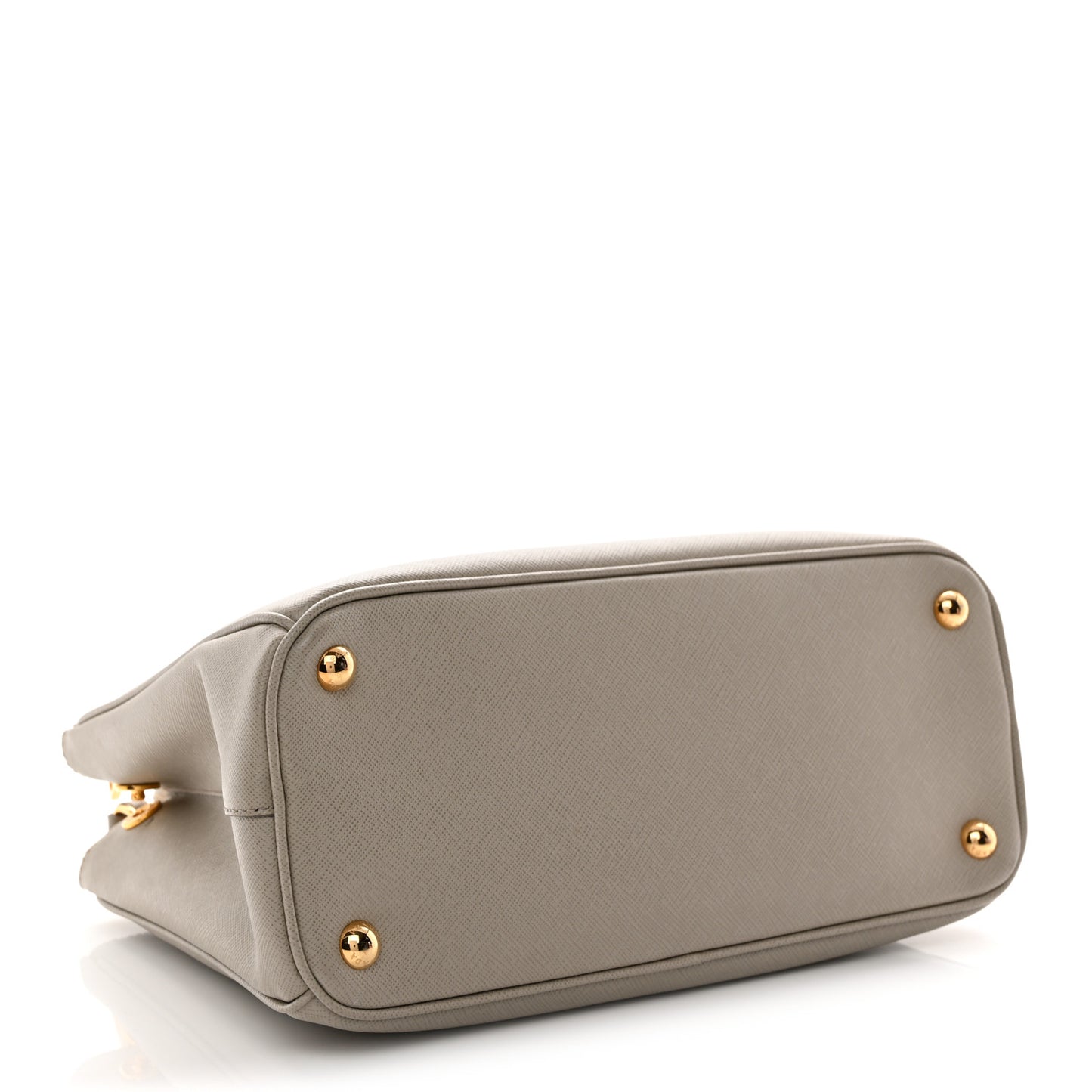 Saffiano Lux Small Galleria Double Zip Tote Pomice