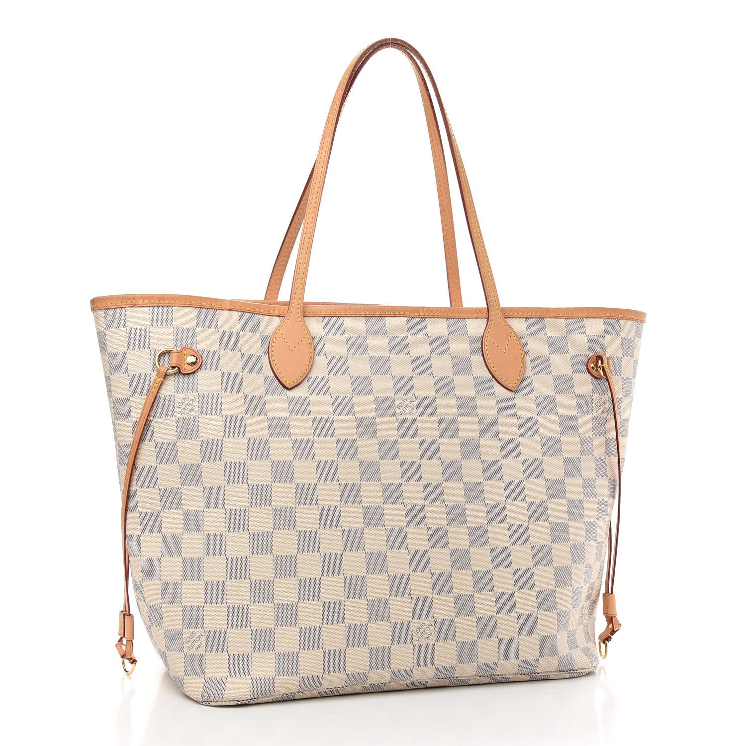 Louis Vuitton Damier Azur Neo Neverfull MM Rose Ballerine 3 of 11