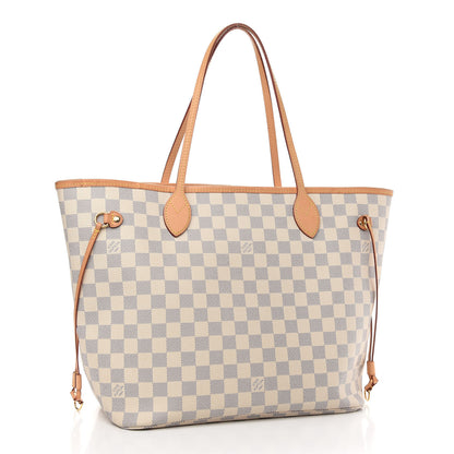 Louis Vuitton Damier Azur Neo Neverfull MM Rose Ballerine 3 of 11