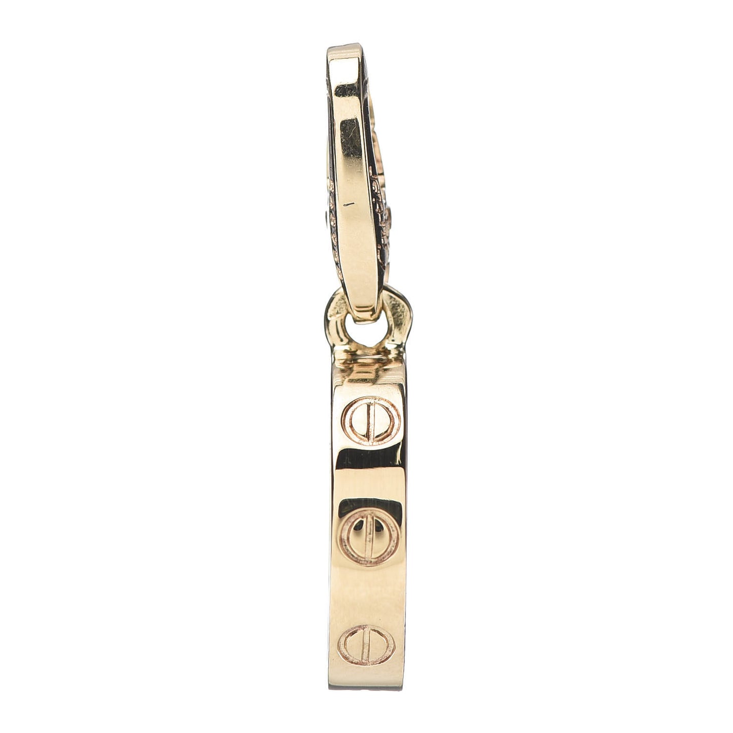 18K Yellow Gold LOVE Ring Charm