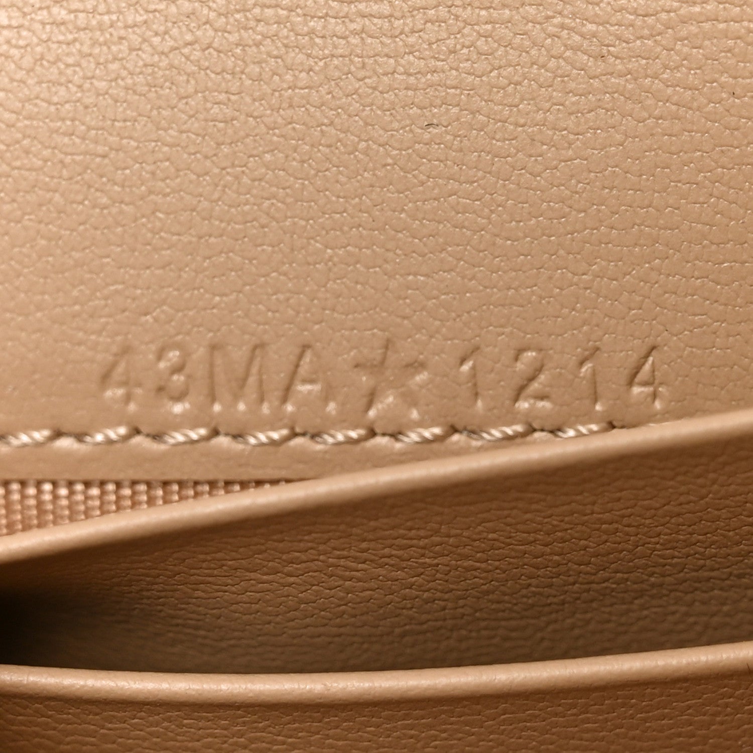 Christian Dior Smooth Calfskin Oblique Saddle Bloom Card Holder Beige 7 of 7