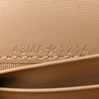 Christian Dior Smooth Calfskin Oblique Saddle Bloom Card Holder Beige 7 of 7